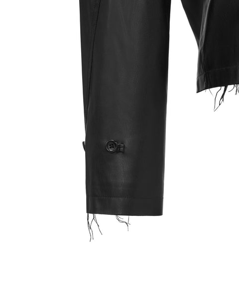 [ACCEPTANCE] FAUX LEATHER SHIRT