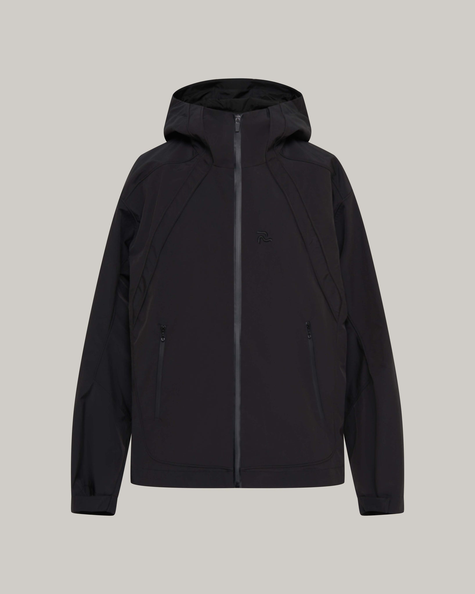 LOGO-EMB. PANNELED SHELL TRACK JACKET