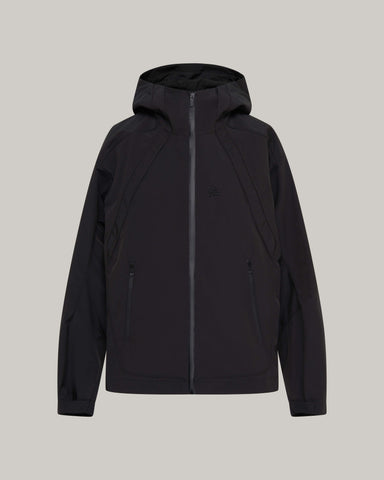 LOGO-EMB. PANNELED SHELL TRACK JACKET