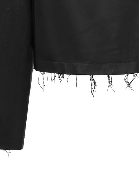 [ACCEPTANCE] FAUX LEATHER SHIRT