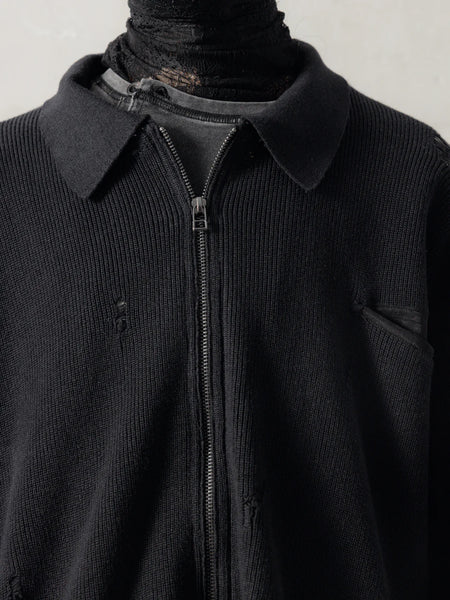 DESTROYED KNIT JACKET