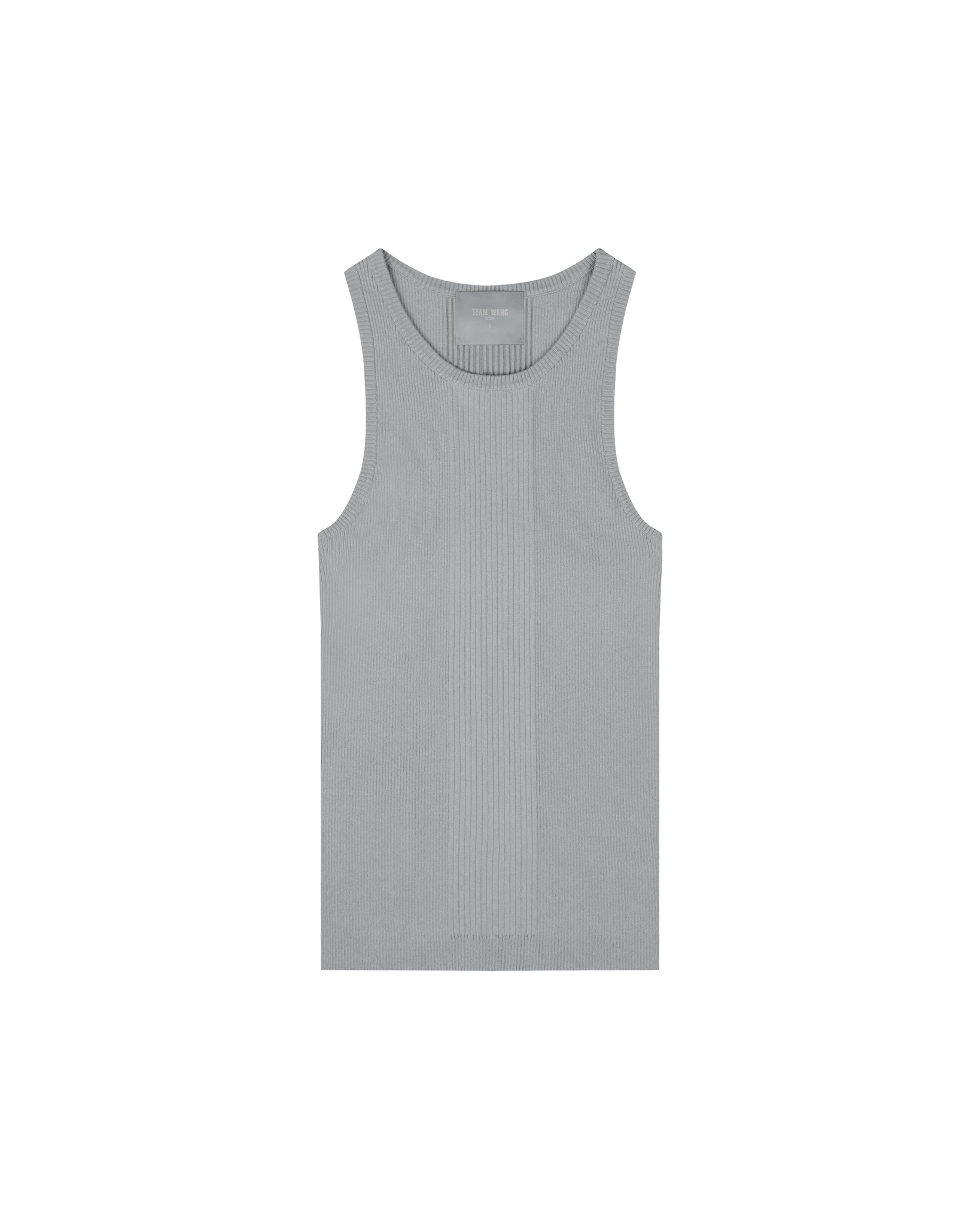 I SEE THE LIGHTS RIBBED TANK TOP - ULTIMATE GREY