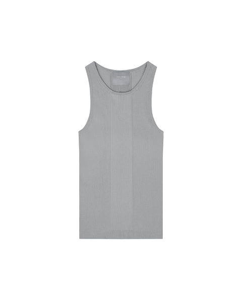 I SEE THE LIGHTS RIBBED TANK TOP - ULTIMATE GREY