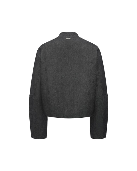 [RESET] ZIP-UP JACKET - ASH GREY