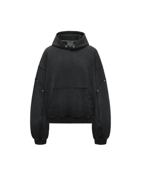 [RESET] WASHED HOODIE - WASHED ASH GREY