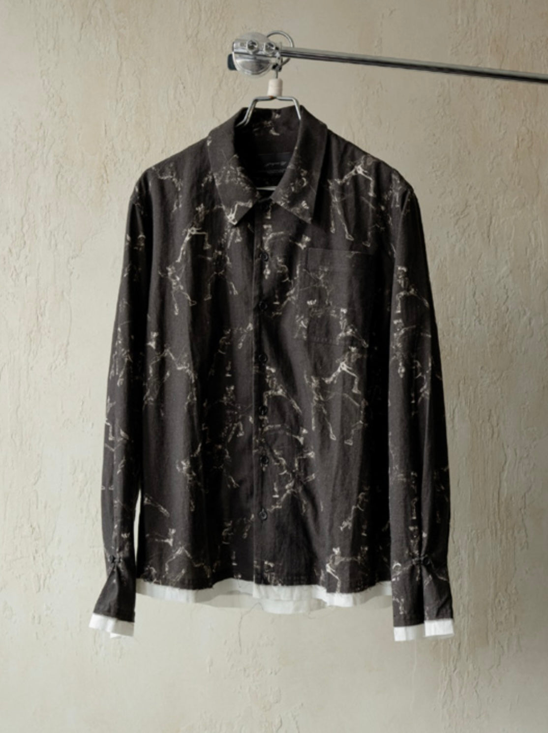 SS25 SEASONAL PRINT L/S SHIRT - BLACK