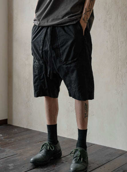 OBJECT-FADED SHORTS - BLACK