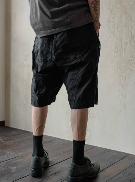 OBJECT-FADED SHORTS - BLACK