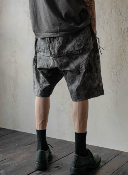 OBJECT-FADED SHORTS - DYED GREY