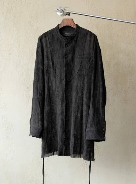 PRICK STITCH TUNIC - BLACK