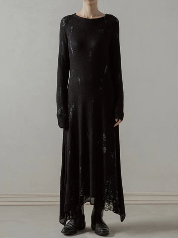 DESTROYED KNIT DRESS