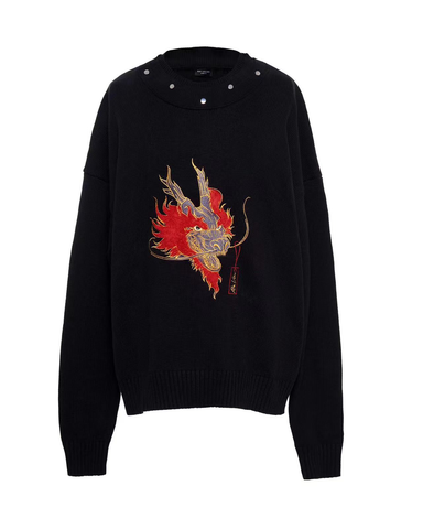 DRAGON PRINT SWEATER