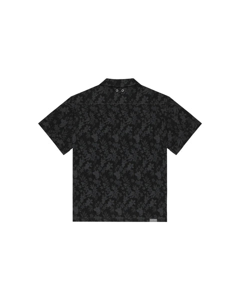 I SEE THE LIGHTS S/S ZIPPER PRINTED SHIRT - PRINT B METEORITE