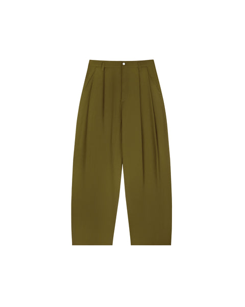 I SEE THE LIGHTS OVERSIZED CASUAL PANTS - FIR GREEN