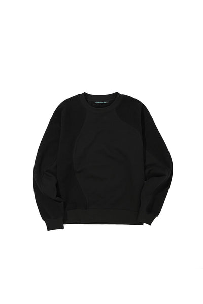 INSIDE-OUT CURVED SWEATSHIRT - BLACK